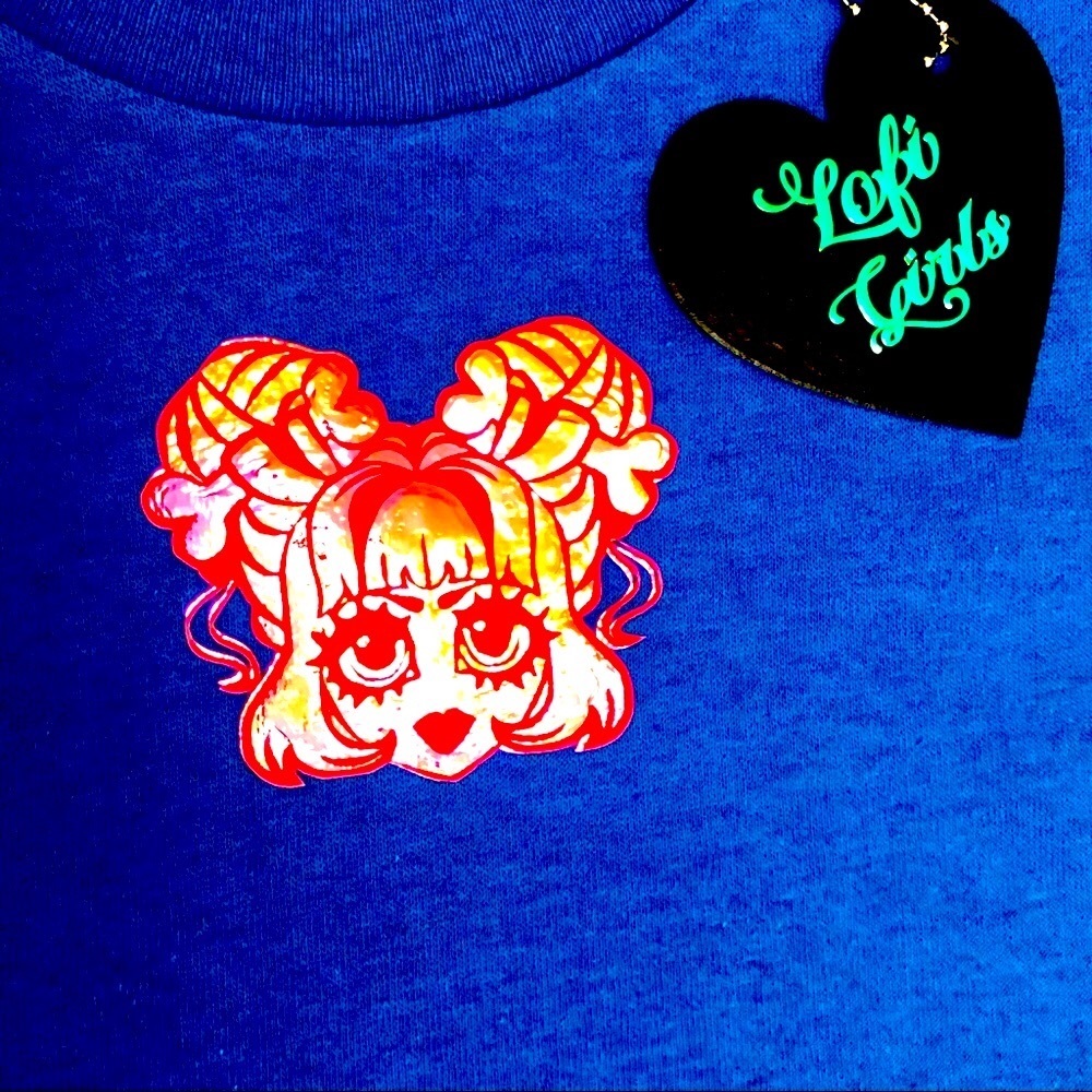 Goth Girl Y2K Anime Zombie Baby Lofi Girls Cotton Shirt